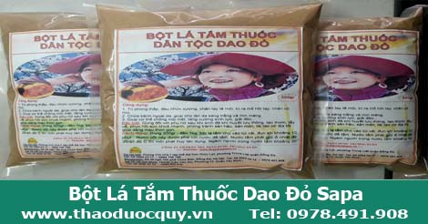 bột l&aacute; tắm thuốc d&acirc;n tộc dao đỏ sapa