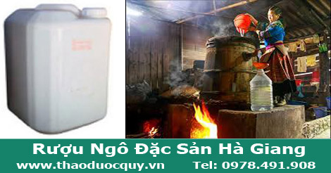 Rượu ng&ocirc; đặc sản h&agrave; giang